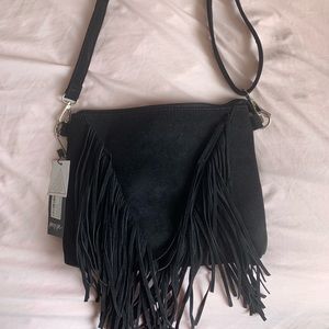 NASTYGAL CROSSBODY FRINGE PURSE